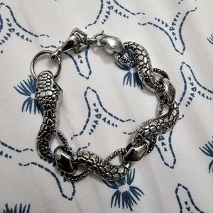 Silver Snake Bracelet 7.5 inch